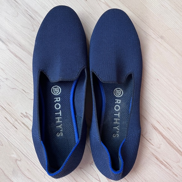 Rothy’s The Loafer Size 9 Navy Blue - EUC! - Picture 1 of 3